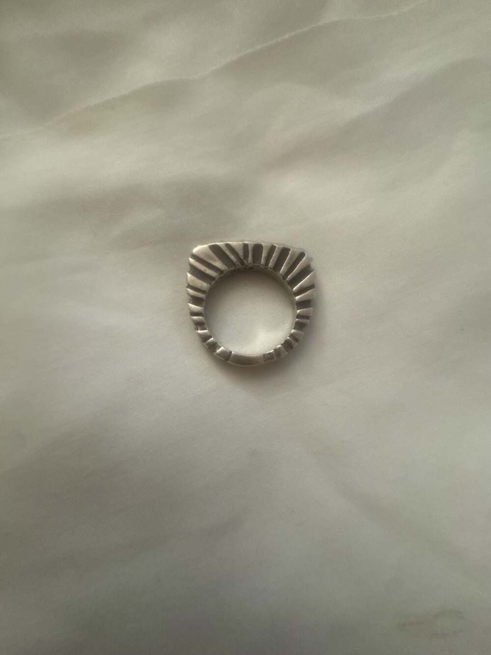 Dian Malouf DLM 97 Sterling Silver Textured Stacking Ring vintage